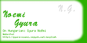 noemi gyura business card